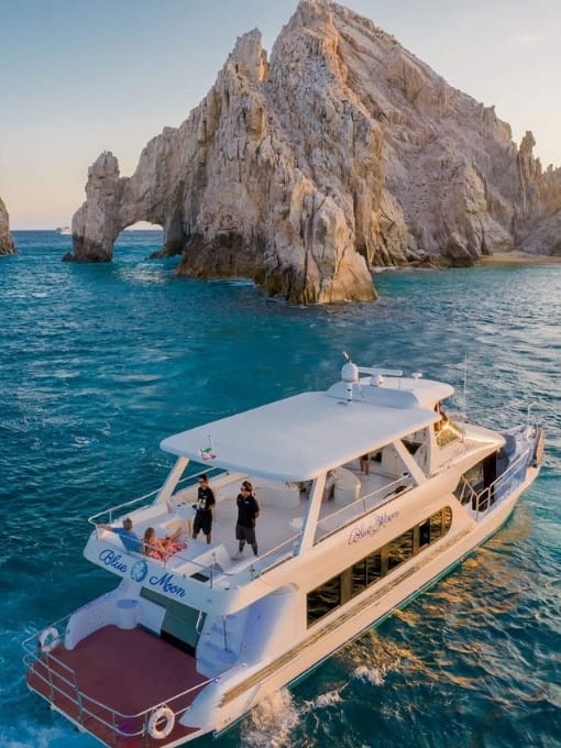 1-coastline-hign Blue Moon Yacht LLC Snorkeling & Cabo Coastline