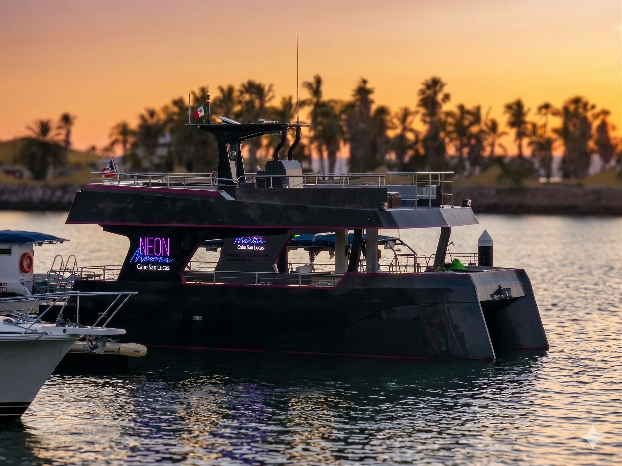 Blue Moon Yacht LLC Neon Moon | Private Yatch for Rent in Cabo